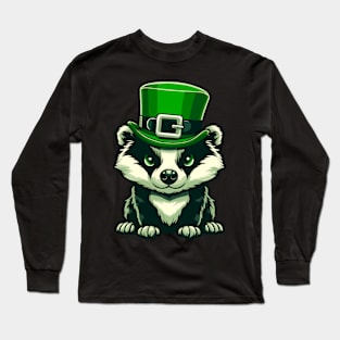 St. Patrick’s Day Badger Long Sleeve T-Shirt